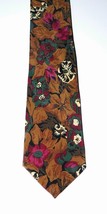 HUGO BOSS designer tie necktie authentic silk fine Italy Fall colors pristine - £25.90 GBP