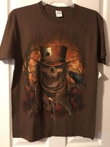 Skeleton Scarecrow Zombie  Halloween Graphic T Shirt Pick Sz S, M, L, or XL - £13.37 GBP