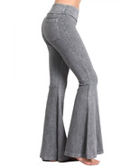 Women&#39;s Chatoyant French Terry Bell Bottom Yoga Pants with Pockets Made ... - $858.35 MXN