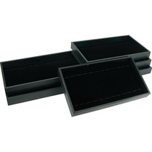 6 Black Velvet 12 Slot Bracelet &amp; Watch Display Trays - £59.79 GBP