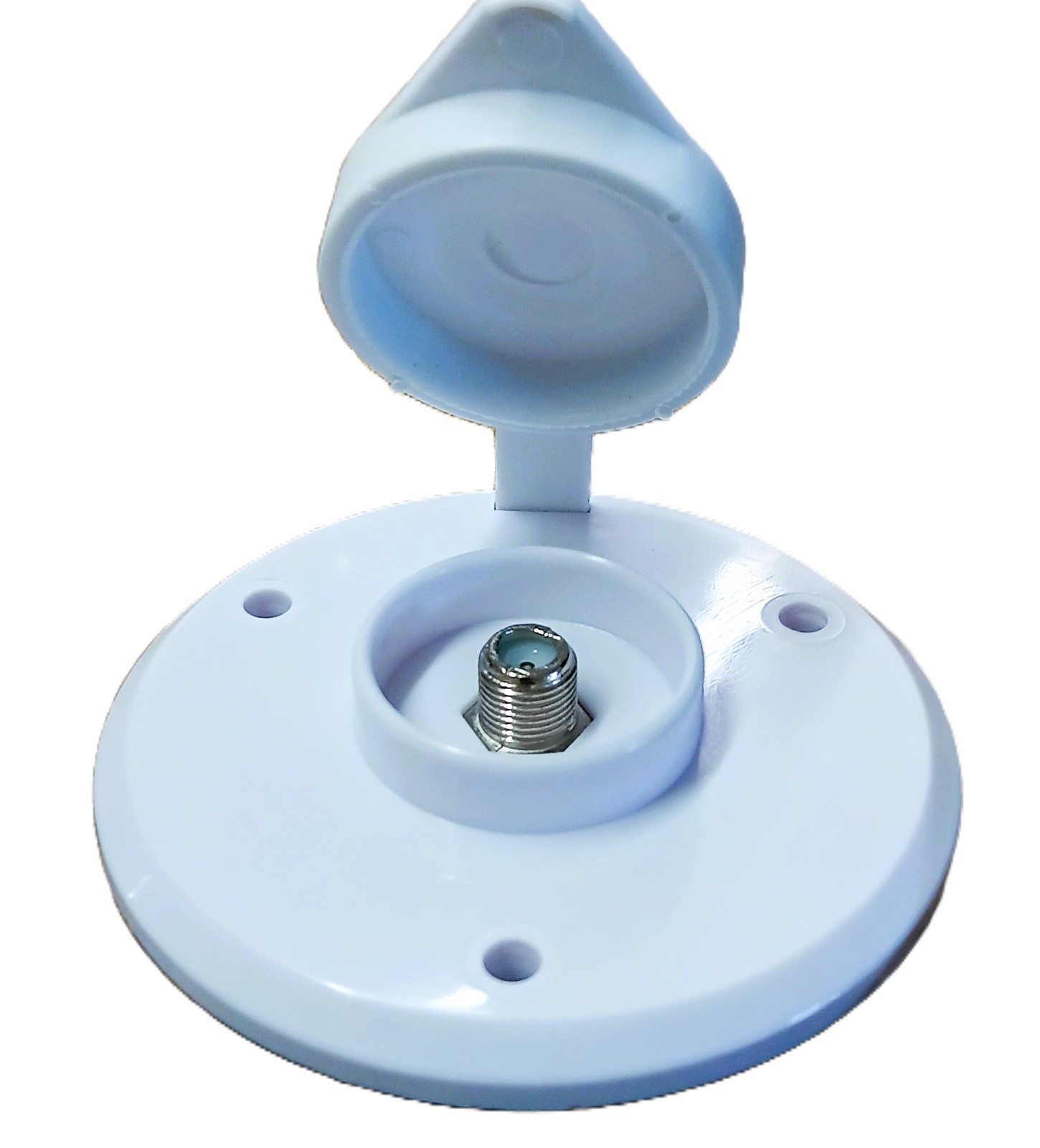 08-6208 Prime Round Cable TV Receptacle - white - $9.99