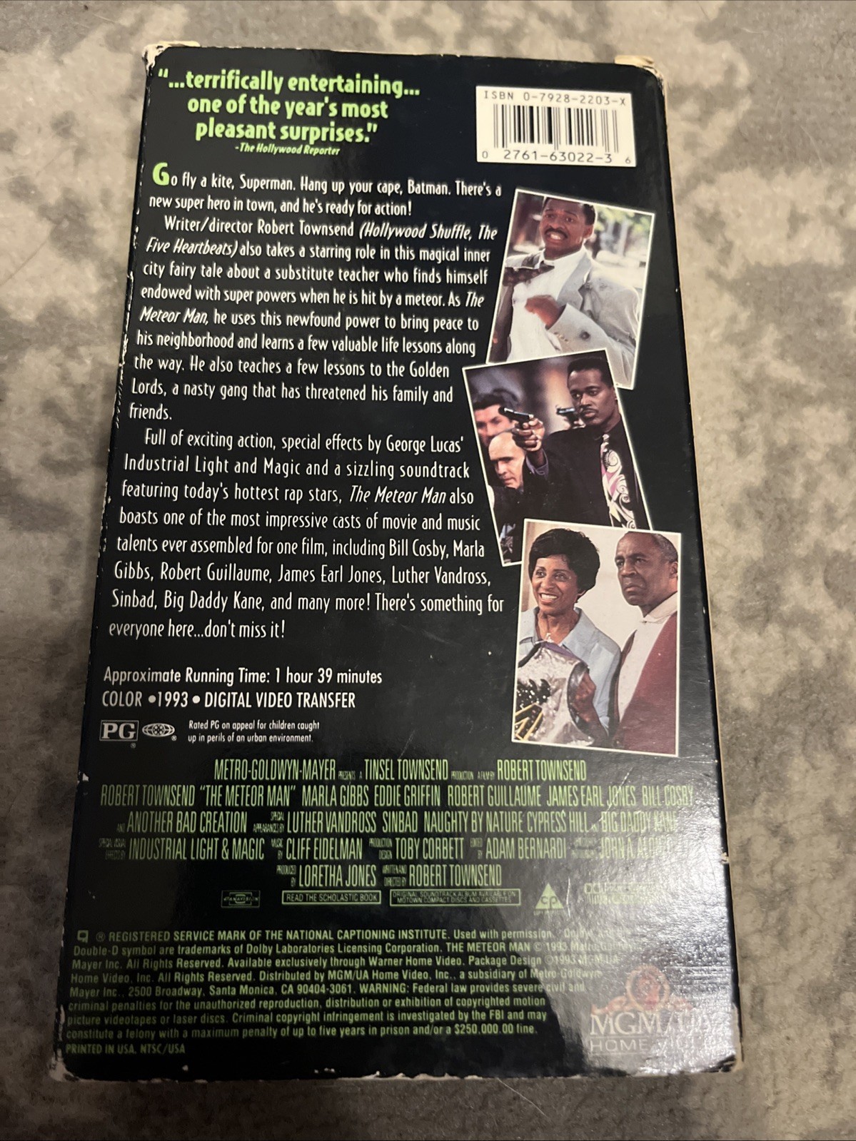 The Meteor Man (VHS 1994) Robert Townsend PG 99 Minutes 90s Superhero Comedy MGM Item image 2