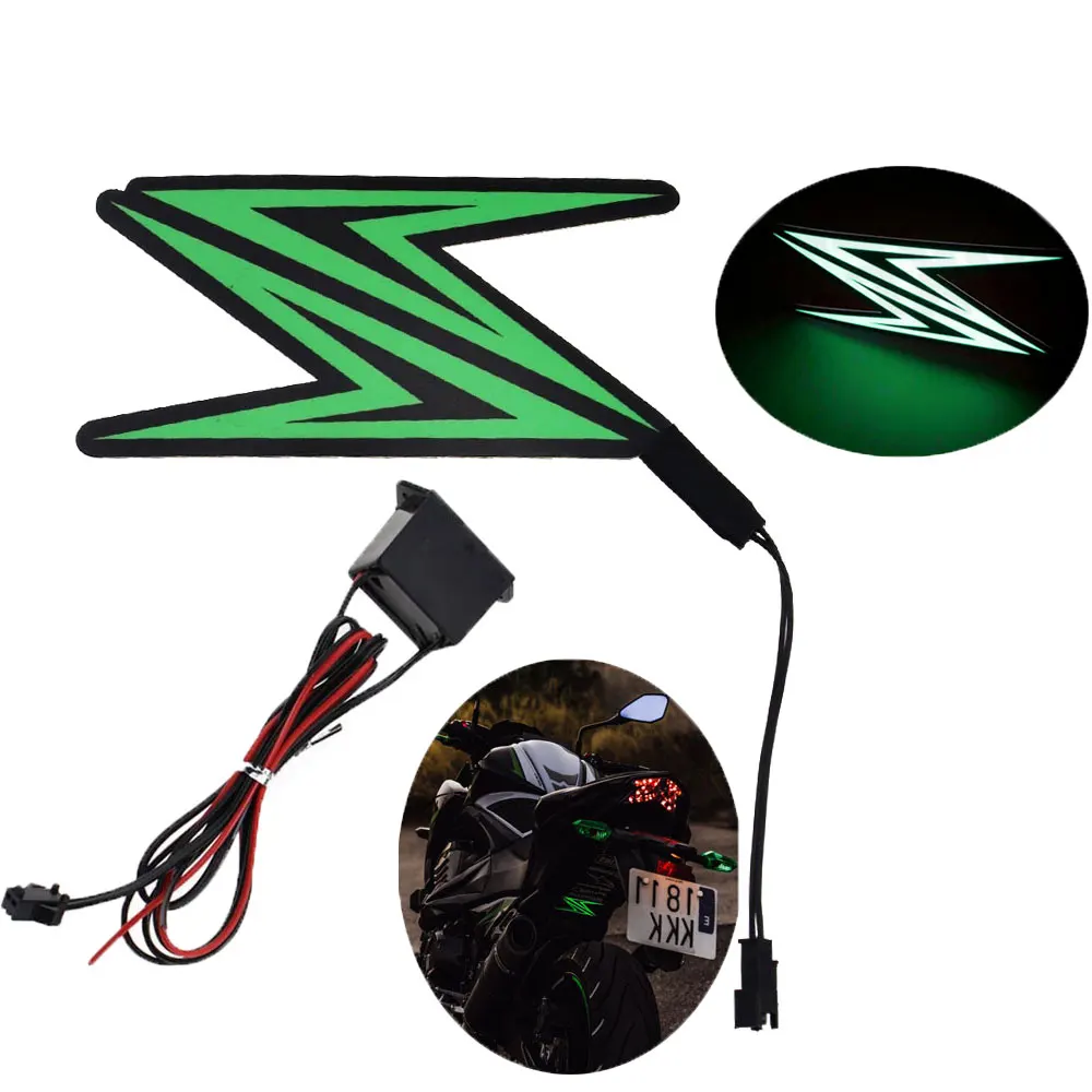 Motorcycle Night Riding Cold Light Signal Flashing Stripe  Sticker   Z900 Z650 Z - £389.63 GBP