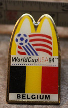 McDonalds Belgium World Cup USA 1994 94 Soccer Collectible Pinback Pin Button - $11.05