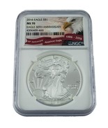 2016 Argento American Eagle MS-70 NGC, Aquila 30th Anniversario - $115.86