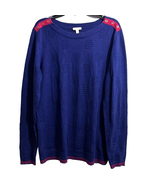Talbots Sweater Women Size Small Purple Long Sleeve Pink Soft Stretch - £22.86 GBP