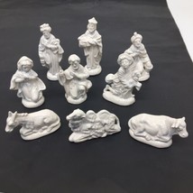 9 Piece White Nativity Scene Replacement Pieces - Missing Baby Jesus - £8.57 GBP