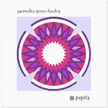 pepita Yarmulka Spines Fuschia Needlepoint Kit - $50.00+