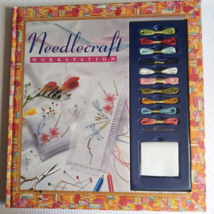 Needlecraft Workstation,  Book with thread and fabric  Design Eye Book - $5.41 CAD