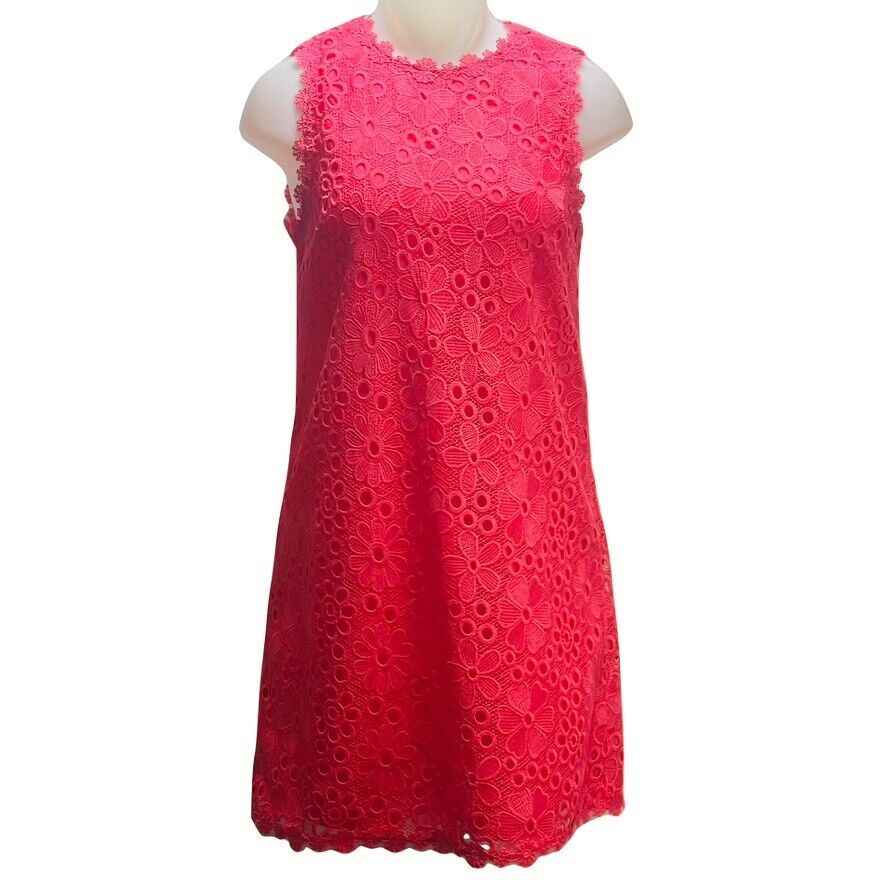 Primary image for KATE SPADE New York Size 4 Embroidered Lace Sleeveless Eyelet Shift Dress 