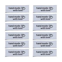 50 Pcs Handmade With Love Woven Sewing Labels Handmade Sewing Labels Wit... - £11.77 GBP