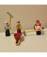 VTG 70s Fisher Price Lot Of 3 Husky Helpers Fireman Construction Figures... - $30.89 CAD