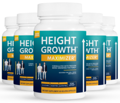 5 Pack Height Growth Maximizer, increase bone growth-60 Capsules x5 - £122.21 GBP