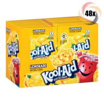 Full Box 48x Packets Kool-Aid Lemonade Flavor Soft Drink Mix | Caffeine Free | - $26.21