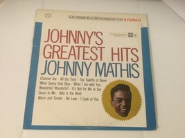 “Johnny&#39;s Greatest Hits “Johnny Mathis CS 8634 Vintage Vinyl Record LP 1962 - £7.03 GBP