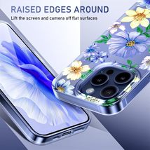 AIKULLI for iPhone 15 Pro Max Case Floral, Hard PC + TPU Bumper Shockproof Prote - £9.57 GBP
