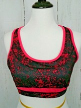 Kyodan Womens Sports Bra Black Pink Athletic Yoga Run Bra Sz G/L - $14.88
