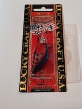 Discontinued Lucky Craft Fat Mini DR Chameleon Red Craw Bass Fishing Crankbait - £13.85 GBP