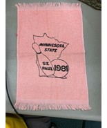 Vintage Bowling towel 1981 Minnesota state tournament St Paul MN - €17,35 EUR