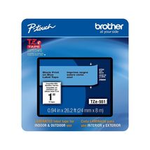 Brother Genuine P-Touch TZe Black Print on Yellow Label Tape (TZe651), L... - $28.92+