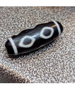 Amulette tibétaine 3 yeux diamant pierre agate dzi perle jn-16 - $59.79