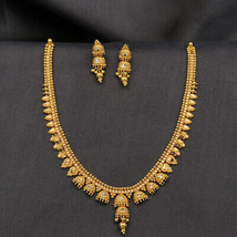 22cts Stamp Magnificent Gold 21/2.5cm Necklace Earring Sets Cousin Wife Jewelry - £1,722.38 GBP