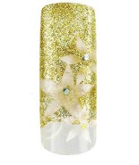 Cala Airbrushed Nail Tips Gold Glitters 87755+Nail Glue+Aviva Nail File - £24.73 GBP