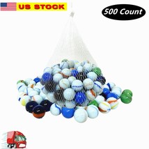 Lot of 500 Glass Marbles 6 lb Glass 5/8&quot; 16mm Bulk Wholesale Toy Sling Shot Ammo - £14.22 GBP