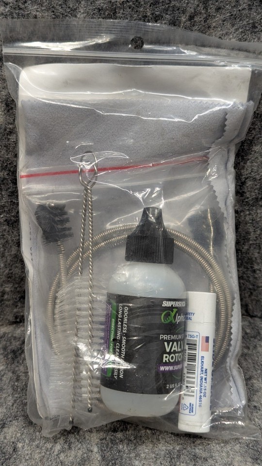Sweetwater Trumpet Care Kit - Valve Oil, Tuning Slide Grease, Cleaning Snake Item image 7