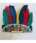 Vtg Costume Headdress War Bonnet Halloween or Child Play Dress up - $41.60 CAD
