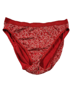 Victoria&#39;s Secret VTG Y2K 100% Cotton Signature Red Printed Panties M Me... - $39.59