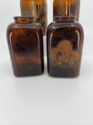 ANTIQUE GARRETT SNUFF TRADEMARK BOTTLES AMBER GLASS 1870 TO 1900 Vintage Decals Item image 8
