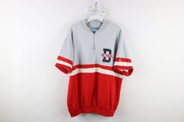 Vintage 80s Champion Mens XL DePaul University Half Zip Short Sleeve Swe... - £62.53 GBP
