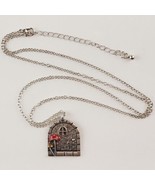 Hobbit Fairy House Door Mushroom Pendant Necklace Fashion Jewelry Silver - €11,36 EUR