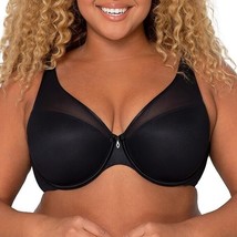 Women’s Sexy Sheer Mesh Plus Size Plunge T Shirt Bra, 44G , Black 1310 - £21.67 GBP