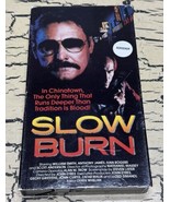 VTG Slow Burn VHS Tape Movie 1990 William Smith Anthony James Ivan Roger... - $14.50