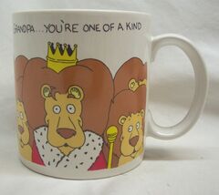 Vintage GRANDPA You're One Of A Kind Lions King MUG CUP 1980's Russ - $18.32
