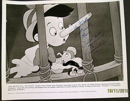 Walt Disney:Dick Jones:Voice Of (Pinocchio) Hand Sign Autograph Photo (Wow) - £153.34 GBP