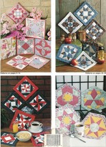 28 Patchwork Star Garden Basket Mosaic Dresden Pot Holders Quilting Sew Patterns - $14.99