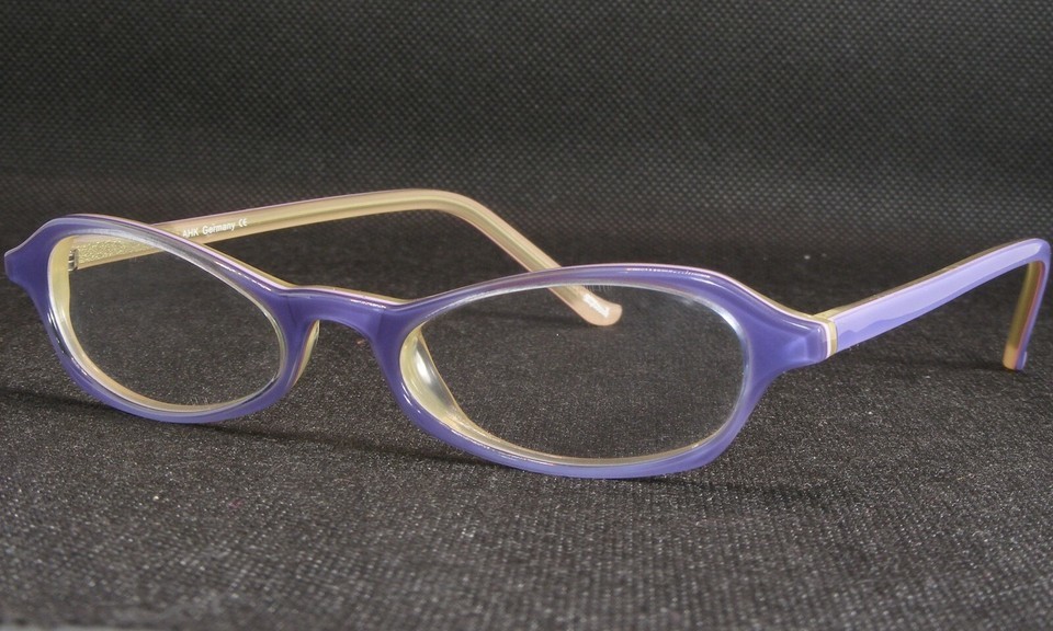 Big Wave 2044 07 Lavender-Blue /Lilac /Olive UNIQUE RARE EYEGLASSES 45-1... - $48.09