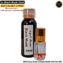 1× Black Musk 32ml Concentrated Arabian perfume oil Ruqya Islamic مسك اسود... - £12.81 GBP