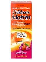 Motrin Kids&#39; NSAID General Pain Reliever *11/2025* - Berry - 2 - 4 - $9.88