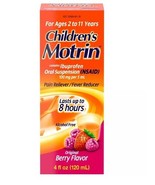 Motrin Kids&#39; NSAID General Pain Reliever *11/2025* - Berry - 2 - 4 - $181.54 MXN