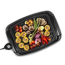 Smokeless Electric Tabletop Grill Nonstick Removable Grilling Plate Grill Indoor - £54.29 GBP