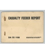 Casualty Feeder Report DA form 1156 1 Jun 68 Unused  see Pictures. Military - £18.92 GBP