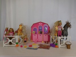 Barbie and Her Sisters in a Pony Tale Stable Playset Horse Barn Access + Tammy w - £28.43 GBP