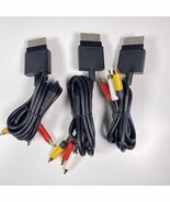 Xbox 360 Slim S Composite AV Cable Black Lot Of 3 OEM Original - €16,98 EUR