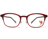 Maui Jim Eyeglasses Frames MJO2614-04M Clear Matte Red Round Horn Rim 47... - $37.18