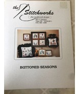 Buttoned Seasons Cross Stitch pattern by The Stitchworks - £8.62 GBP