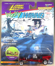 1996 Johnny Lightning Series #4 Wacky Winners T&#39;RANTULA Red w/Chrome Spoke Wheel - £11.40 GBP
